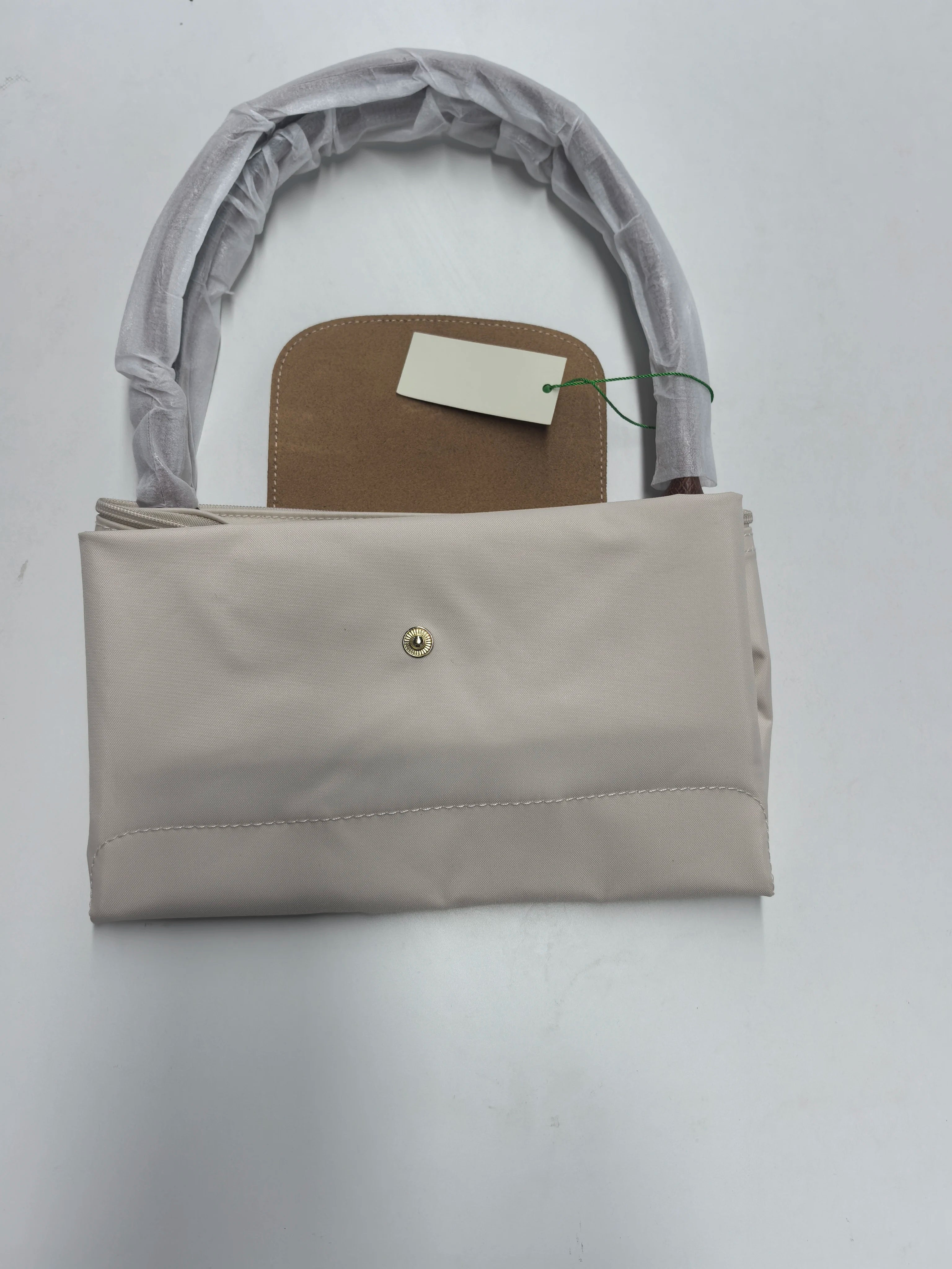 Classic Foldable Stray Bag Handbag Nylon Bag, Embroidered Design for Women