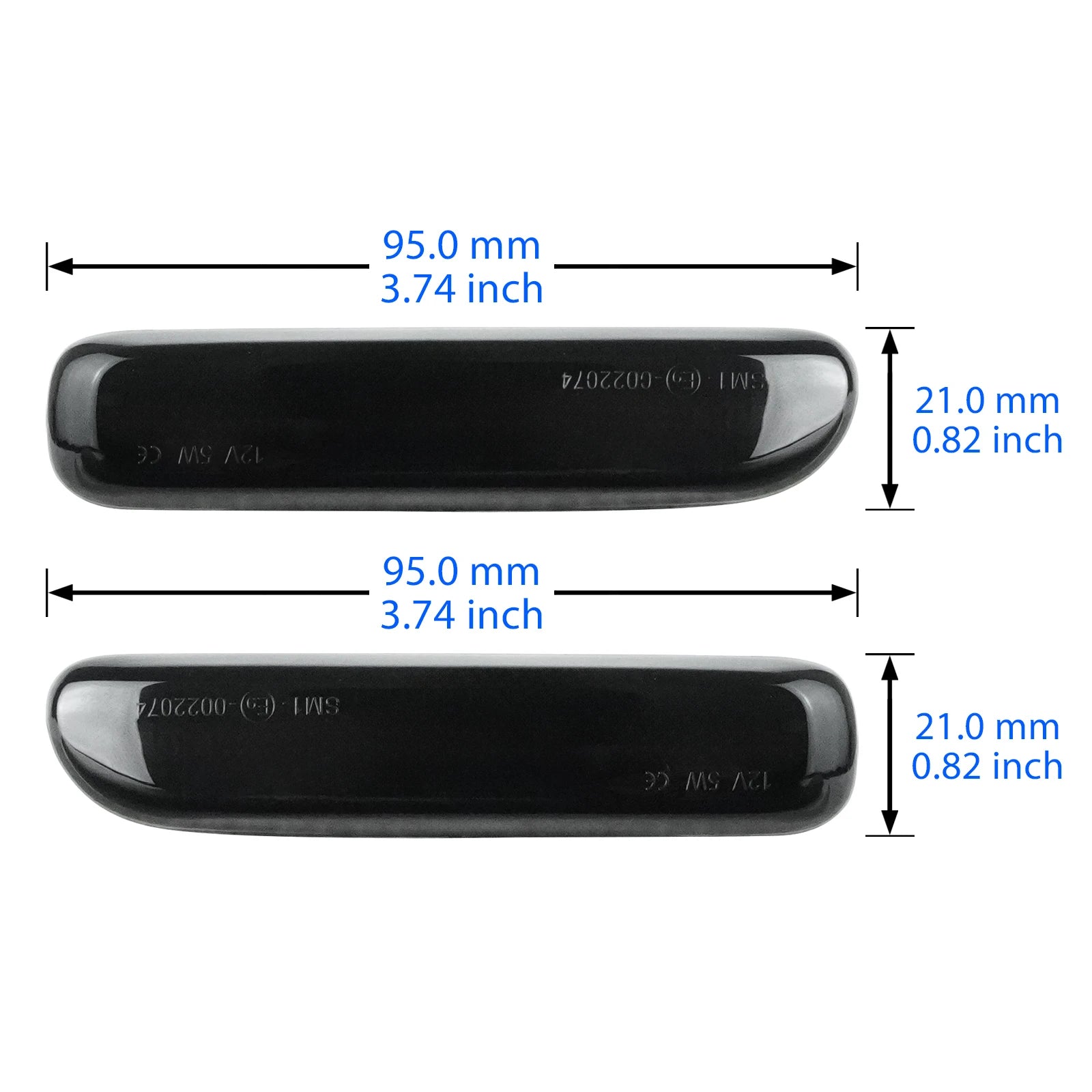 2x LED Side Marker Indicator Repeater Turn Signal Light Lamps For BMW 3 Series E46 Estate Coupe HB