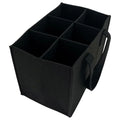 6 Bottles Felt Beer Beverage Holder Bag Protective Beer Storage Basket Washable with Carry Handle Car Beer Bottle Carrier
