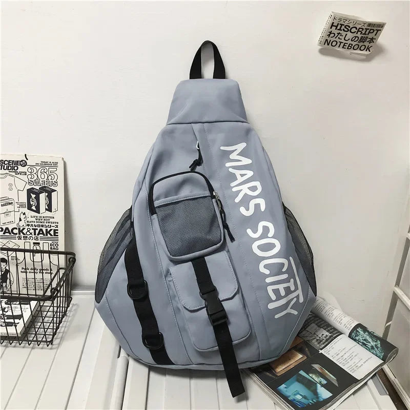 Men's Messenger Shoulder Bag Sports Travel Large Capacity Backpack Female Students Crossbody Chest Casual Bag bolso