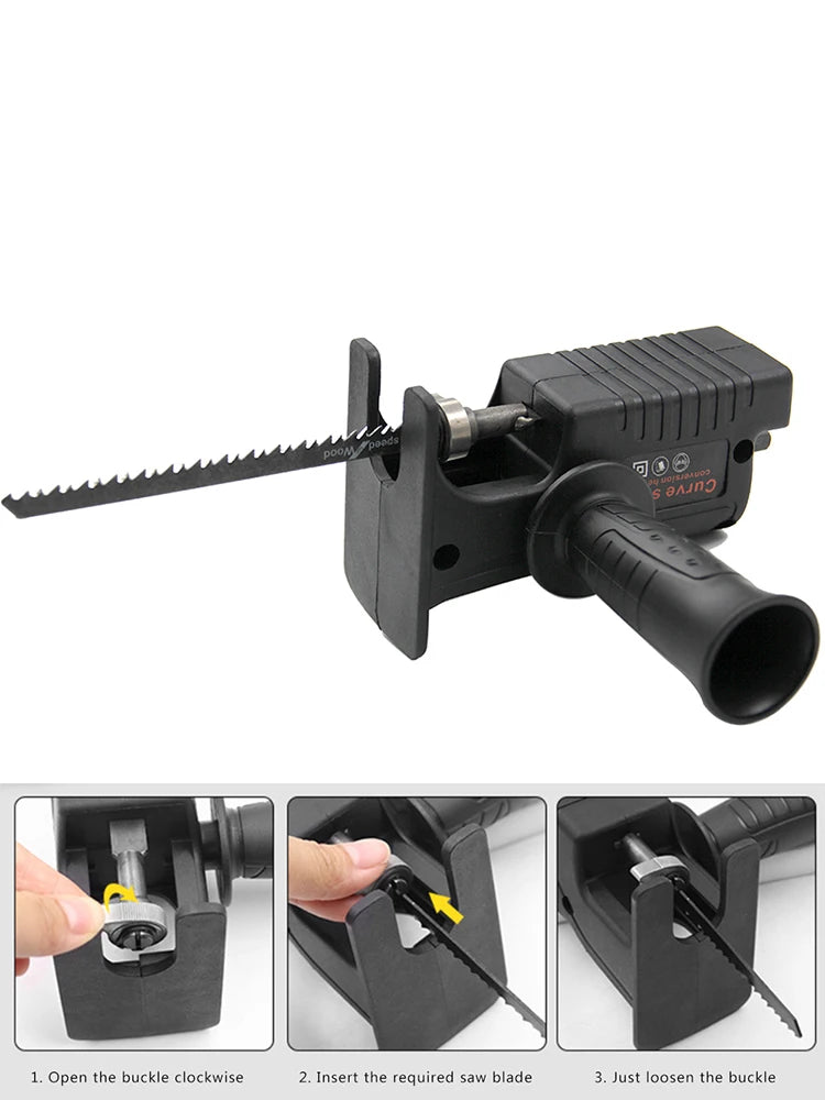 Portable Reciprocating Saw Adapter Electric Drill Modified Tool Drill To Jig Saws Cutting Tool for Wood Metal Plastics Cutting