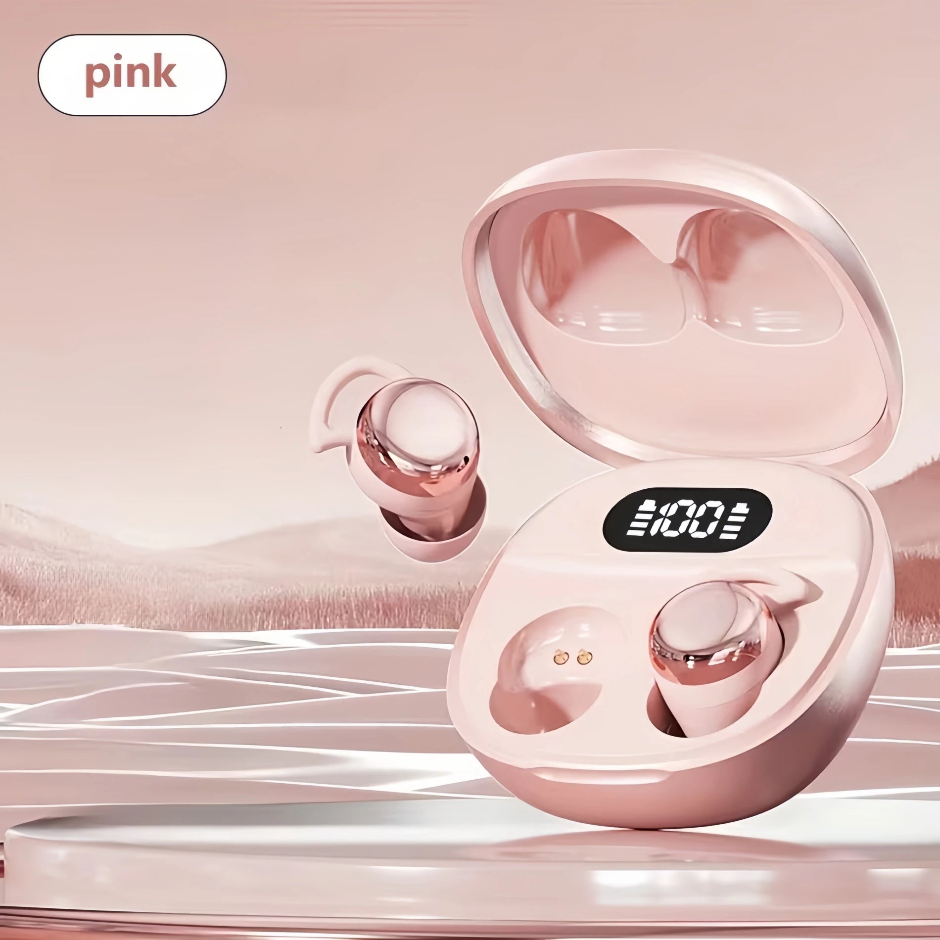 Cute mini wireless earphones, in ear Bluetooth earphones, invisible sleep earphones