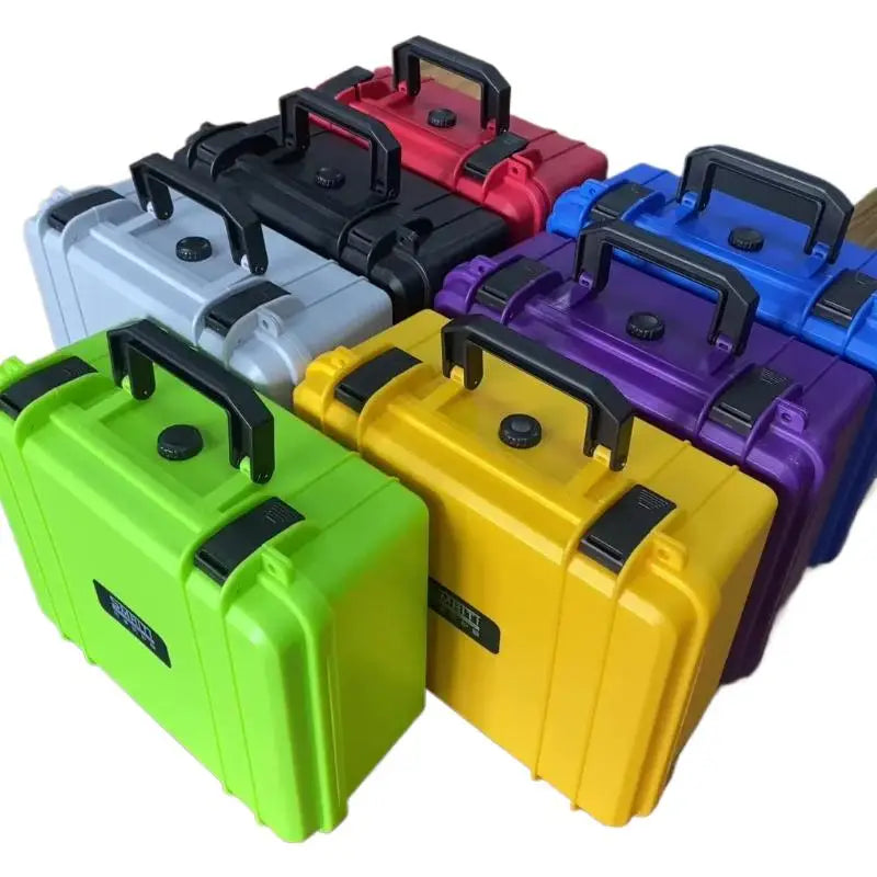 Thickened Plastic Hard Case Portable Equipment Hardware Toolbox Large-Capacity Instrument Storage Box With Sponge PP Suitcase