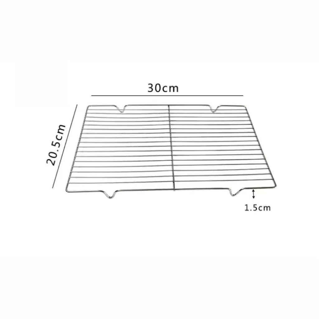 1 Pack Baking Net 304 Stainless Steel Rectangular Cooling Rack Grilling Tools BBQ Grill Accessories Oven Safe Small Grill