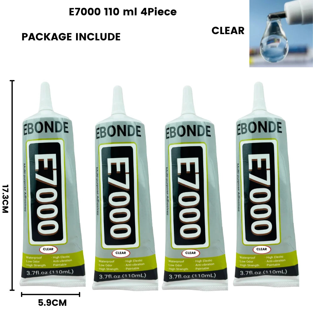 15ML 50ML 110ML E7000 Clear Contact Fabric Adhesive Universal Glass Plastic DIY Glue E-7000 With Precision Applicator