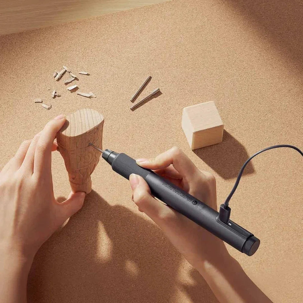 Mijia Electric Grinding Pen 22000r/min Brushless Motor Fast Carving Polishing Burnishing Drilling Mini Grinder Home Tool