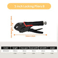 DELIXI ELECTRIC Locking Pliers，Carbon Steel Pliers High Torque Fixed Clamping Hand Tools ，Adjustable Position Welding Tools