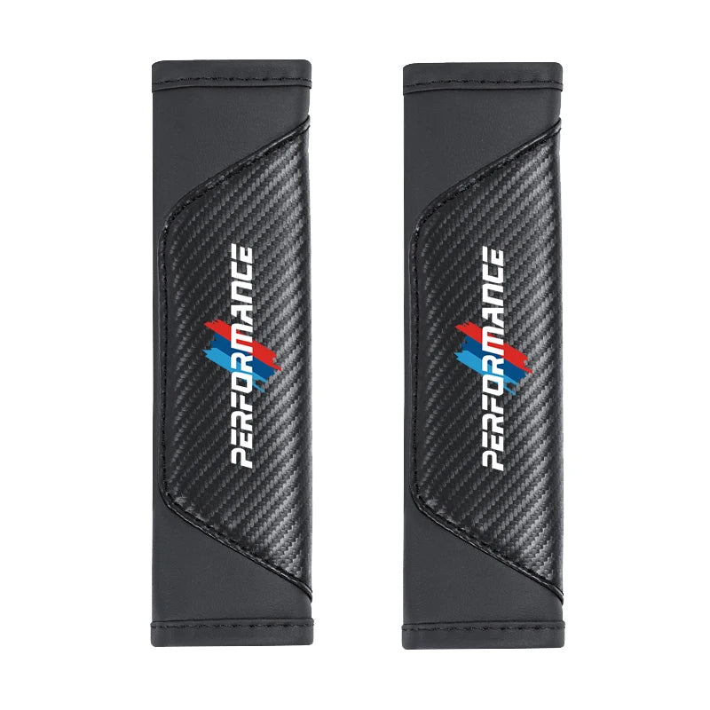 2Pcs Car Leather Seat Belt Shoulder Cushion Protective Cover Auto Tissue Box For BMW X1 X2 X3 X5 X4 X6 X7 iX3 F20 F10 F07 E