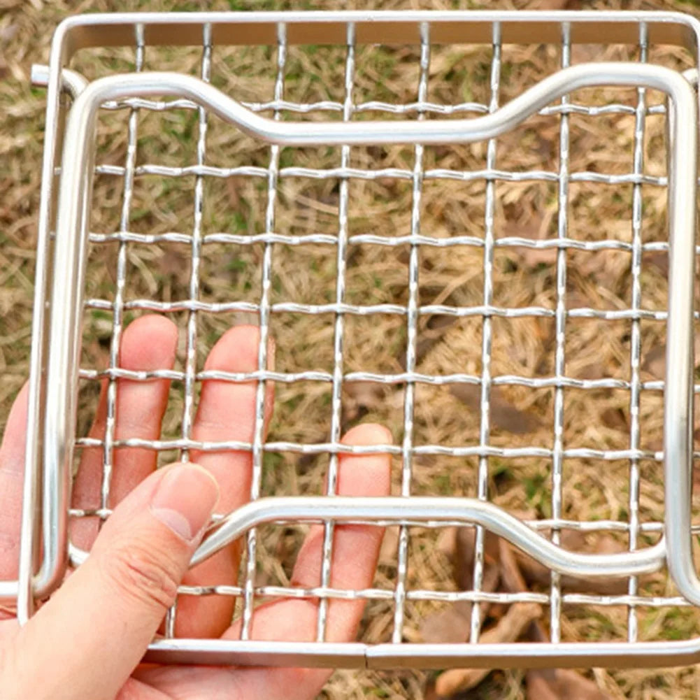 AS60-BBQ Folding Grill Grill Stand Gas Outdoor Home Duty Portable Mini Campfire For Camping Picnic Grate