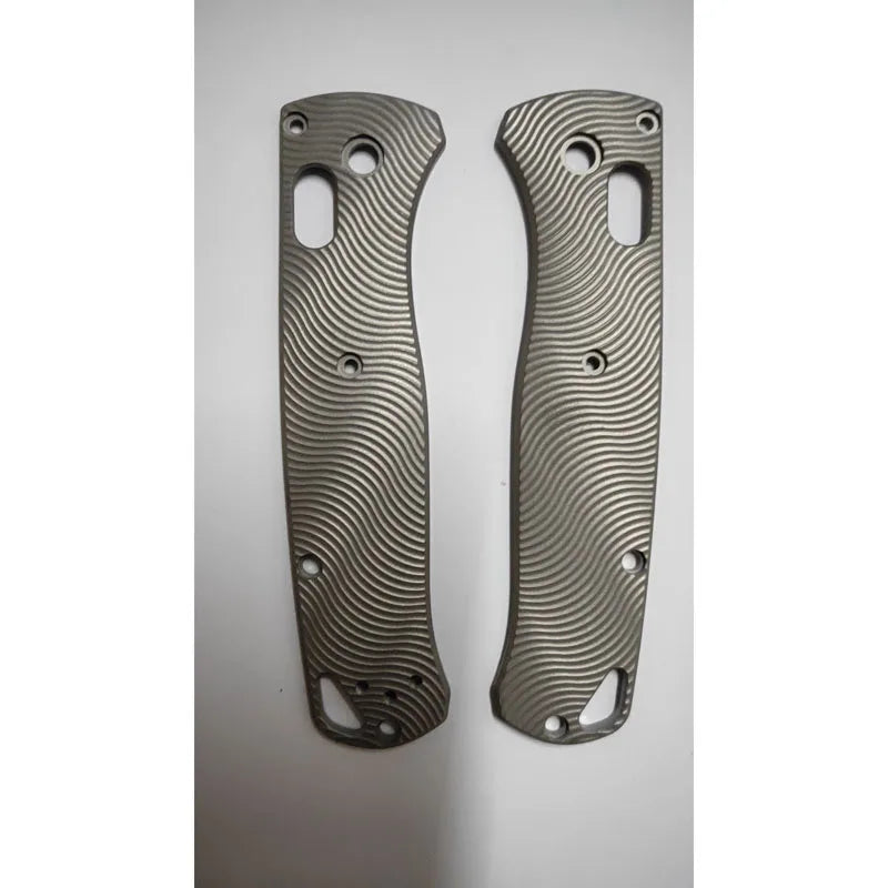 1 Pair Custom MadeTitanium Alloy Handle Scales for Benchmade Bugout 535 Knives