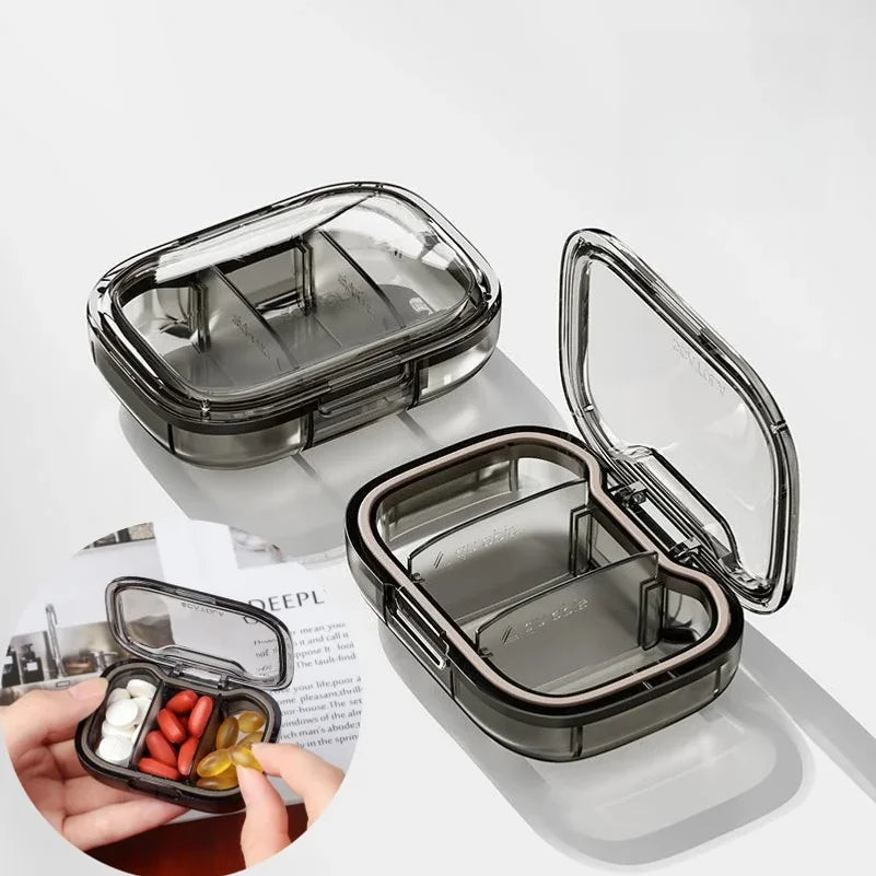 Travel Portable Mini Medicine Pills Boxes Drug Bins Pills Dispenser Pill Storage Box Tablet Pillbox Case Container Organization