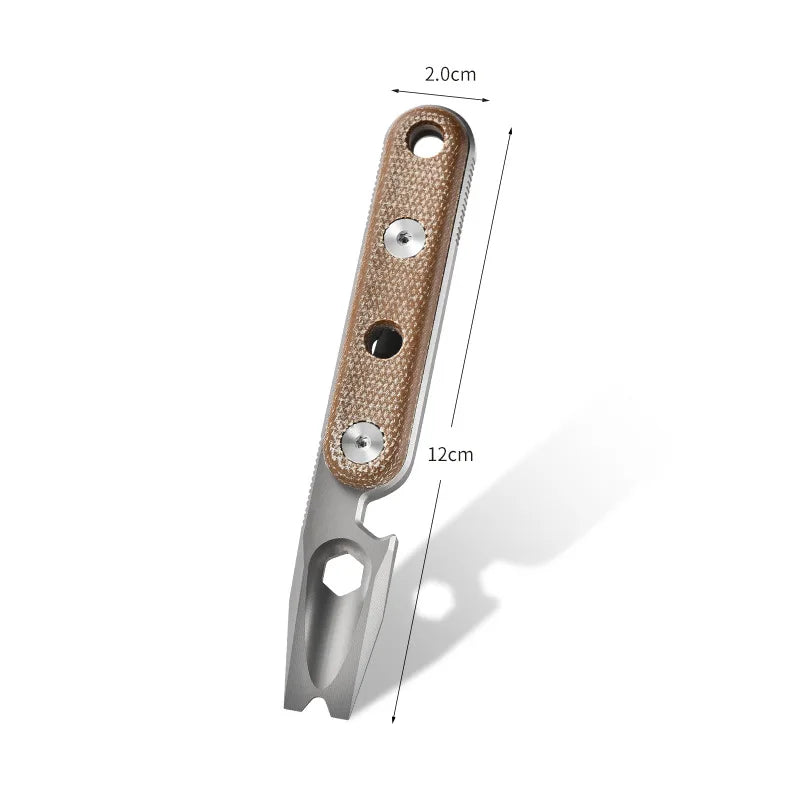 EDC Titanium Alloy Crowbar And tools Hand Outdoor Camping Multifunction Bottle Opener EDC Tools