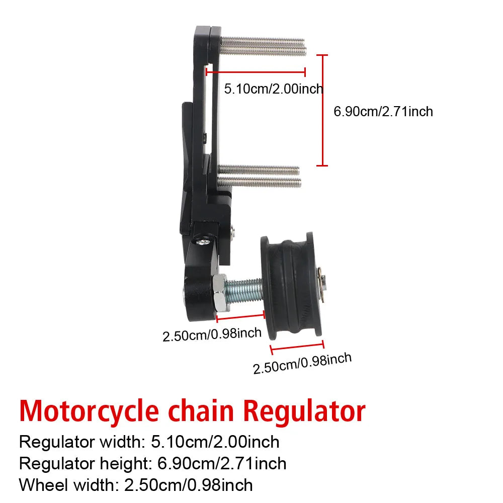 Universal Automatic Adjustment Chain Tensioner Motorcycle Wide Chain Anti Slip Device Tensioning Wheel Chain Adjuster