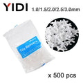 500pcs 1/1.5/2/2.5/3mm Cross Tile Spacer Resuable Plastic Laying Tiler Tool Ceramic Leveling System for Wall Floor Construction