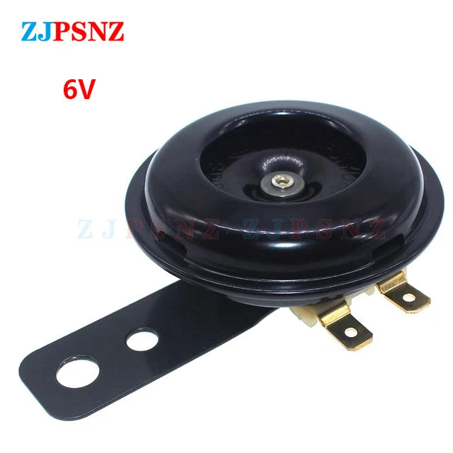 E-bike Motorcycle Electric Scooter Horn Kits 6v 12v 24v 36v 48v 60v 72v Waterproof Round Super Loud Horn Speaker Scooter Mopeds