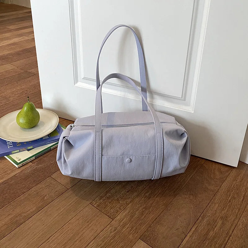 Korean Style Fashion Nylon Tote Bag For Women Large Capacity Casual Simple Handbag New Lightweight Versatile Shoulder Bag