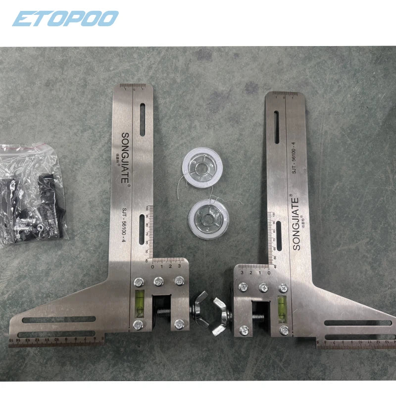 1set elevator rail gauge guide ruler elevator guide ruler Guideway positioning ruler School  board guide ruler