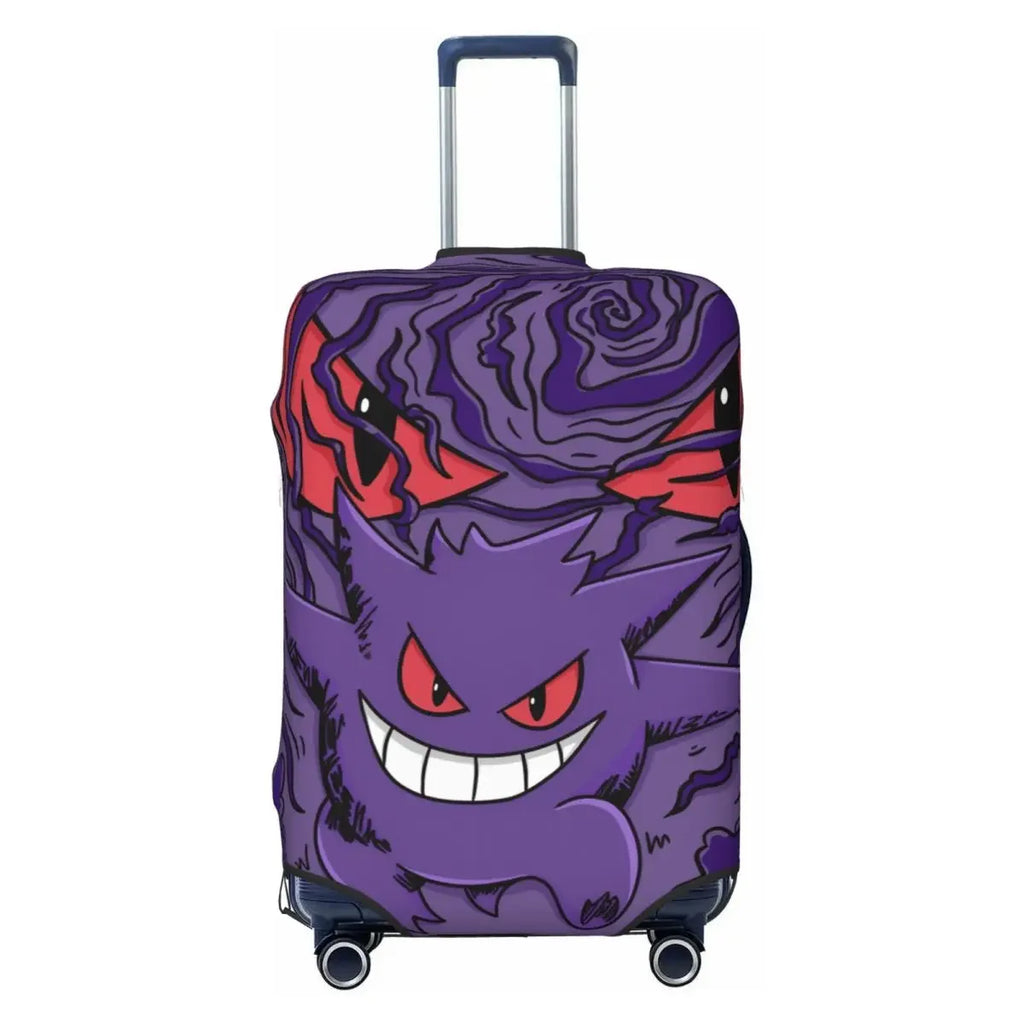 Dustproof Anti-Scratch Luggage Cover Fashion P-Pikachizer Print Elastic Fits 18-32 Inch Suitcases Washable Durable For Travel
