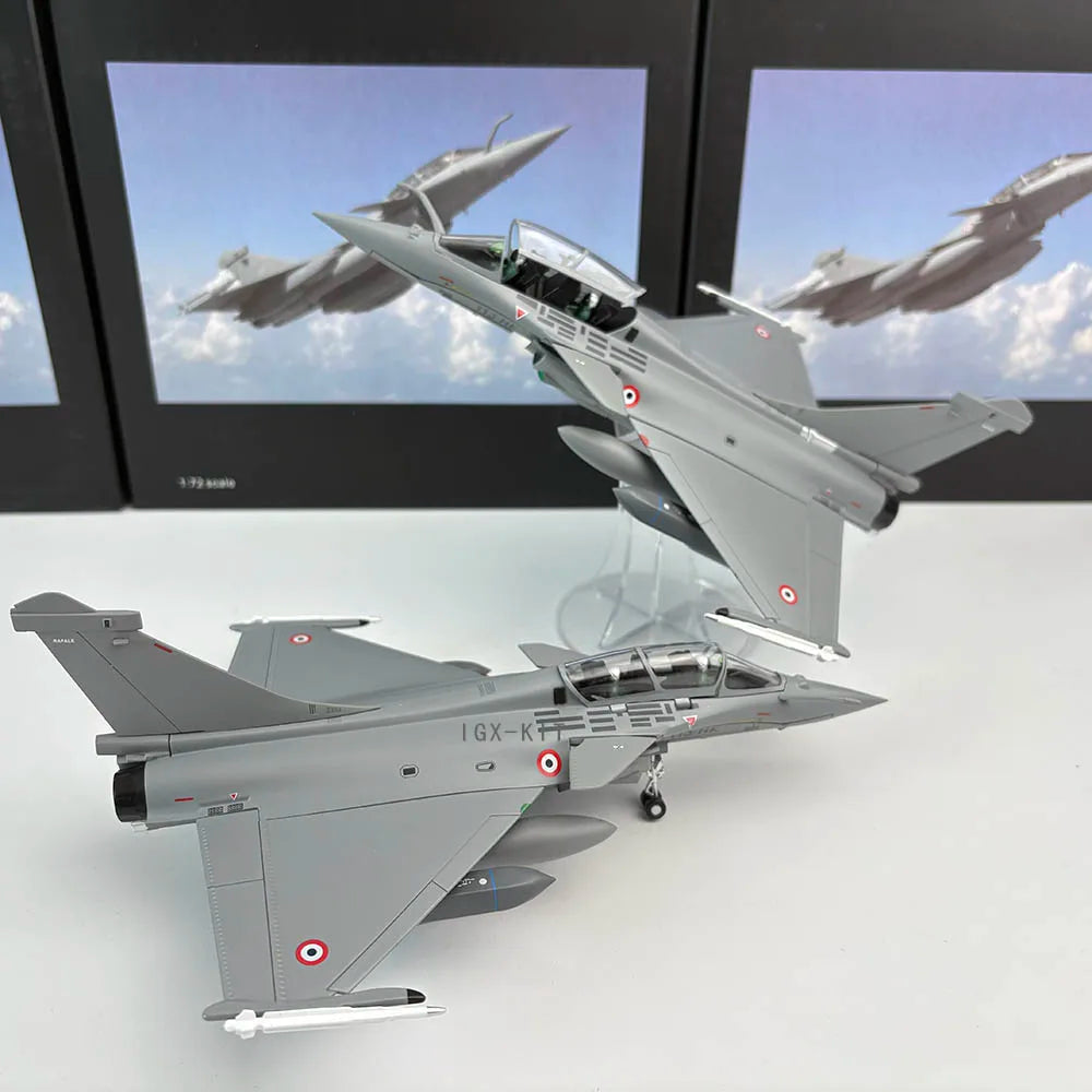 1:72 Scale France Air Force Rafale Fighter Jet Airplane Metal Model Military Finished Alloy Simulation Aircraft Collection Gift