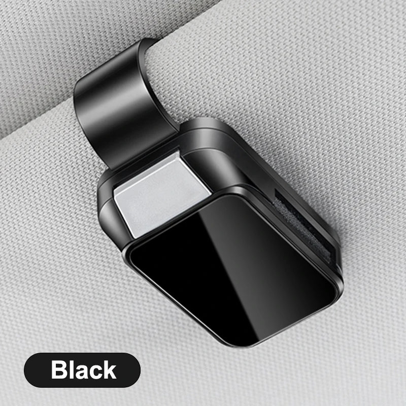 Car Sunglasses Holder Clip Auto Sun Visor Eyeglasses Hanger Mount ABS Universal Common Sunshade 1/2 pcs Interior Accessories