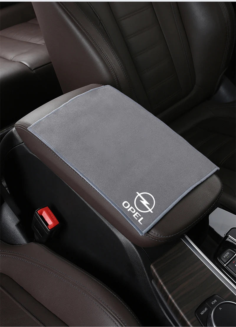 Suede Fleece Microfiber Towel Car Logo Cleaning Rag Cloth For Opel Corsa D Astra Insignia Vauxhall Vectra H G J Antara C Zafira