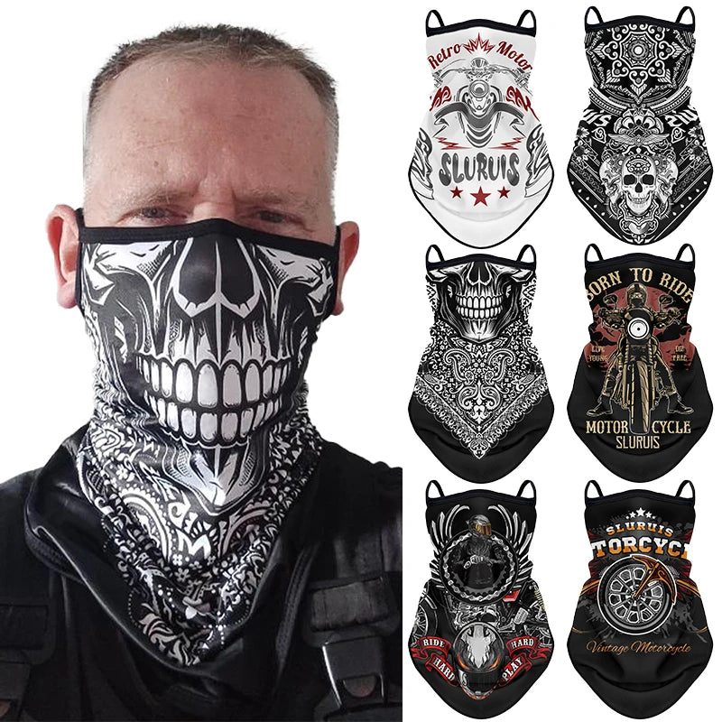 Motorcycle Sunscreen Mask Summer Riding Cooling Sports Headscarf Outdoor Hiking Fishing Anti-UV Quick-Drying Mask Neck Cover