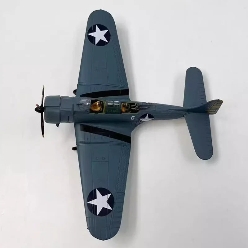 14cm Alloy Finished Aircraft Model American SBD Airplane Model Fearless Dive Plane Midway Naval Battle Fighter Model