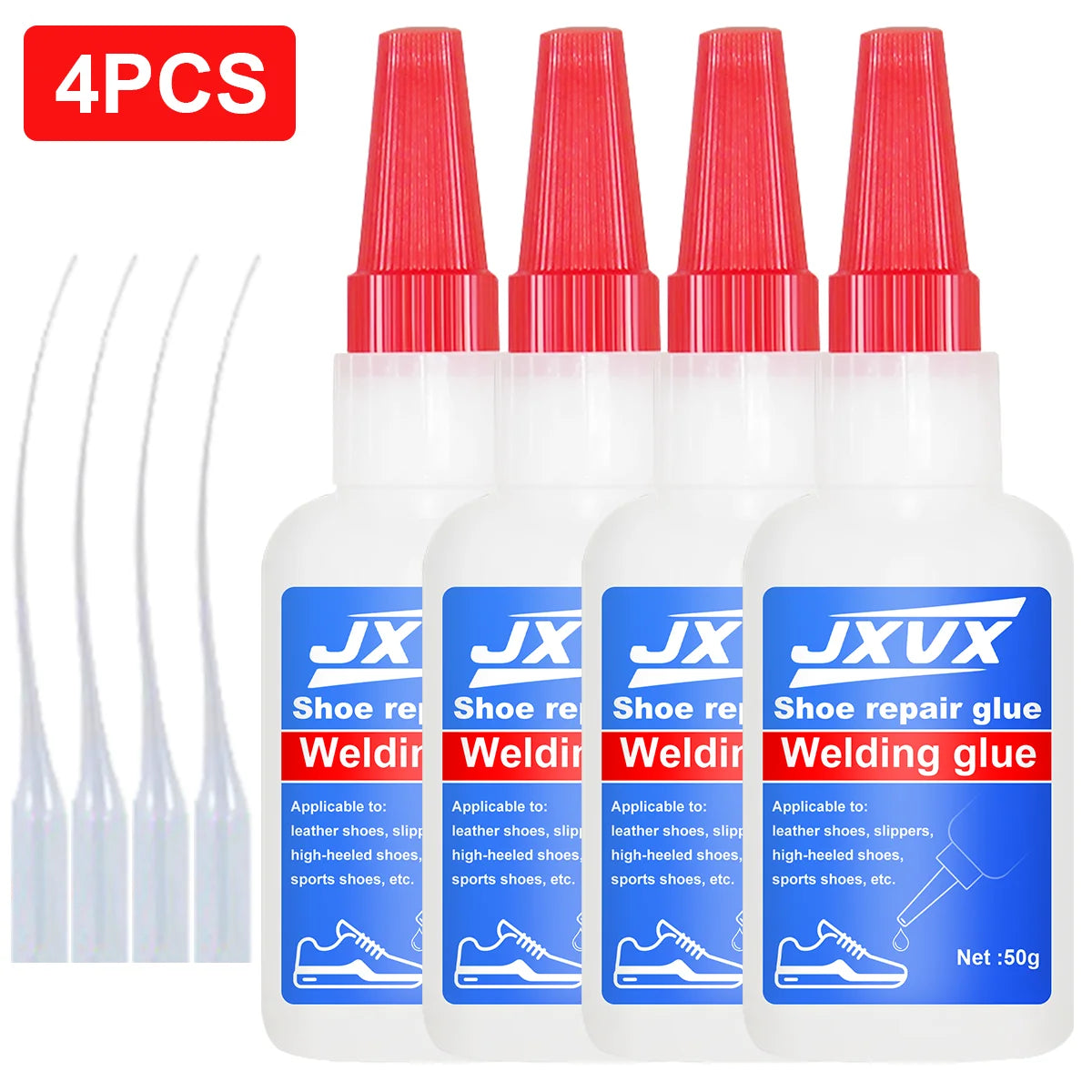 Adhesive for Quick Shoe Repairs, Transparent Glue for Invisible Repairs and Bonding, Strong, Waterproof and Quick-Drying Adhesive