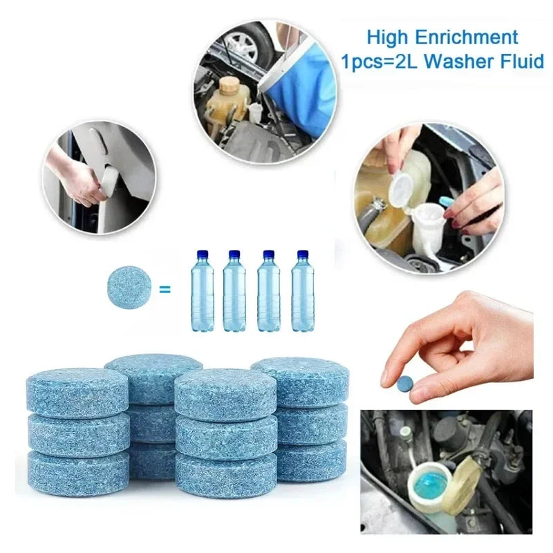 Car effervescent tablets can easily dissolve stains, making driving on rainy days more reassuring!