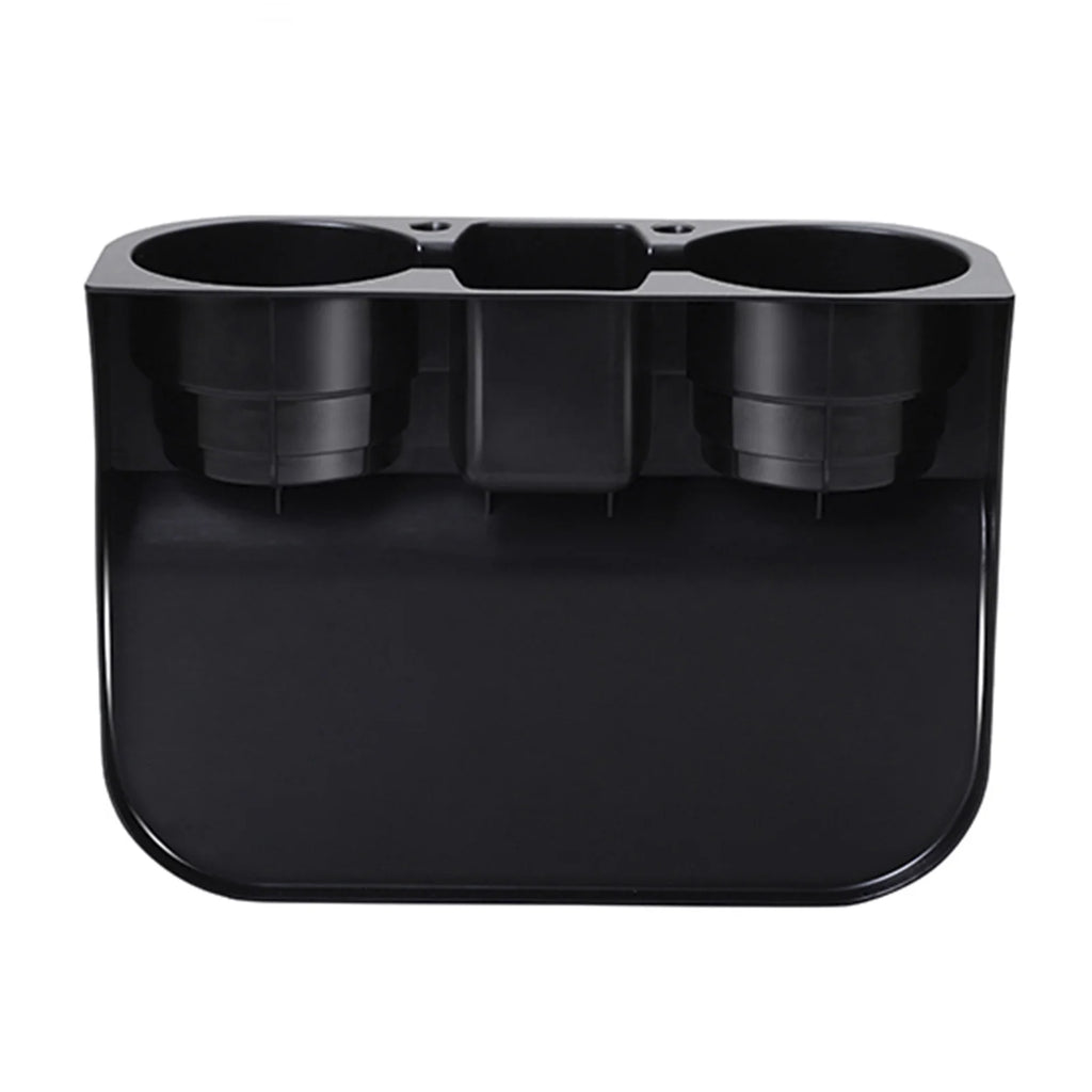 Leather Car Cup Holder: Add Stylish Storage to Your Vehicle with This Slotted Black Car Seat Box