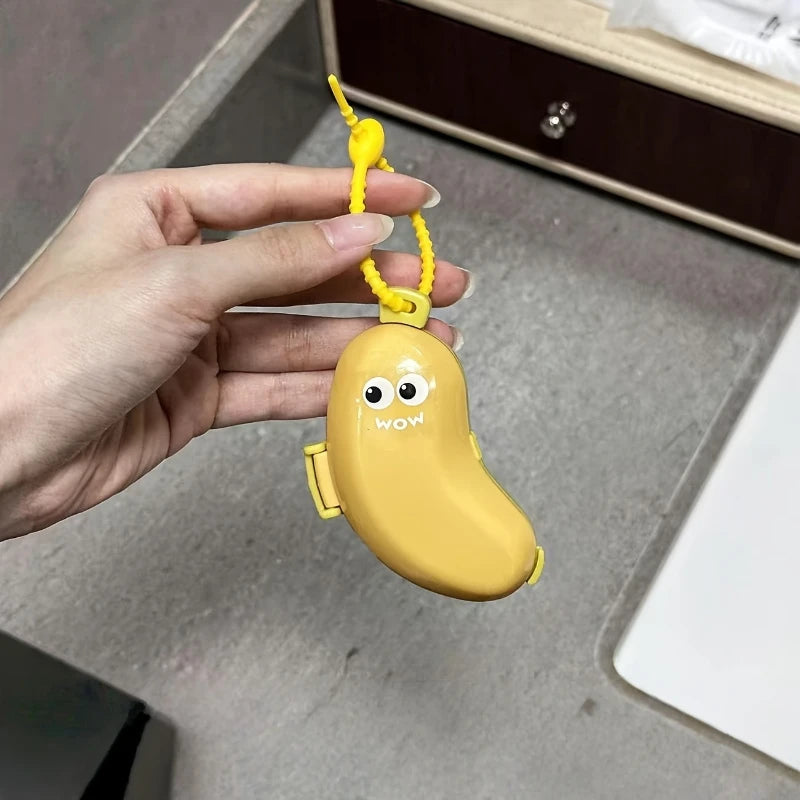 Banana Shape Toothbrush Cover & Toothpaste Travel Case, Silicone Dustproof Holder, Camping, Home