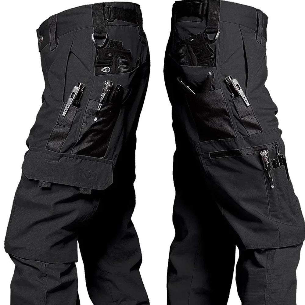 Tactical Pants Big Multi-pocket Men New Work Cargo Pants Spring Autumn Waterproof  Ripstop Hiking Trousers Loose Brand Joggers