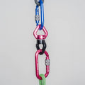 30kN Gimbal Wheel Fixed Rotating Wheel Connector Ring Device Universal Yoga Climbing Wheel Two-Way Hanging Camping Hiking