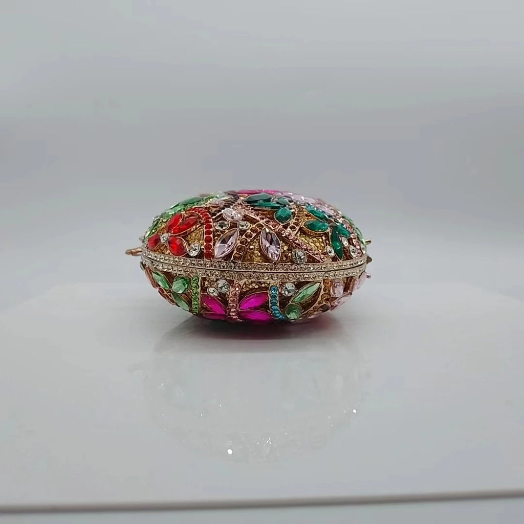 Designer Colorful Crystal Wallet Luxury Rhinestone Party Evening Clutch Bag for Women