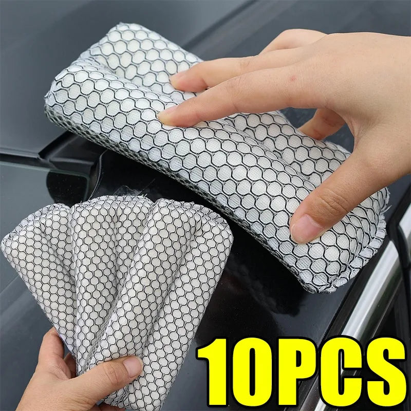 Universal Car Wash Sponge Mesh Bug Dirt Remover Highly Absorbent Pad Auto Detailing Cleaning Tool Scratch Free Paint Care Parts