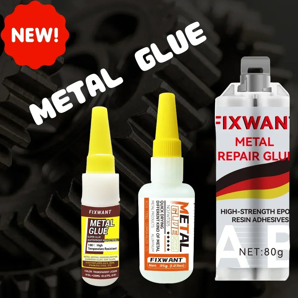 180℃ High Temperature Resistant Strong Metal Glue for Metal Mutual Bonding Copper Aluminum Alloy Zinc Alloy Iron Adhesive
