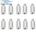 10Pcs Boat Anodes Zinc Pencil Rod Fits for Volvo Penta Marine Engine 3838499 800476 804107 838929 858501 18-6001