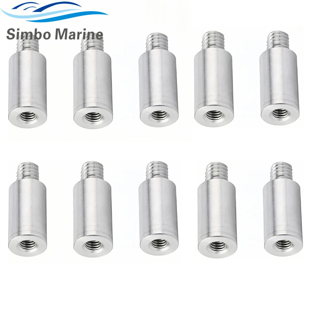10Pcs Boat Anodes Zinc Pencil Rod Fits for Volvo Penta Marine Engine 3838499 800476 804107 838929 858501 18-6001