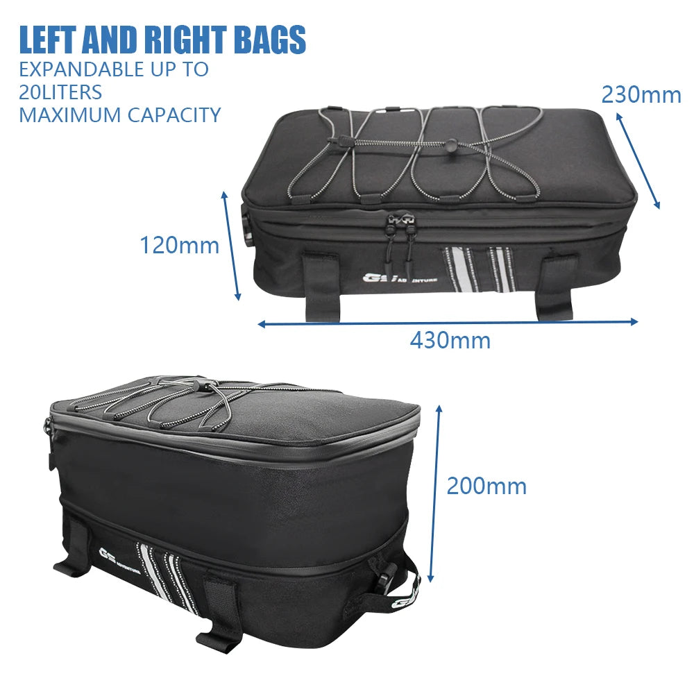 Universal Motorcycle Parts Top Bags For BMW R1200GS F650GS G310GS ADV F750GS F850GS YAMAHA Honda Top Box Bag Side Case Luggage