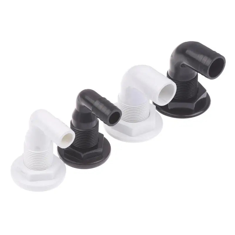 (HB05)90 Degree Marine Drainage Outlet Yacht Bilge Drainage Outlet Deck Drain Hose Pipe Elbow Bilge Pump Drain Thru Hull Fitting