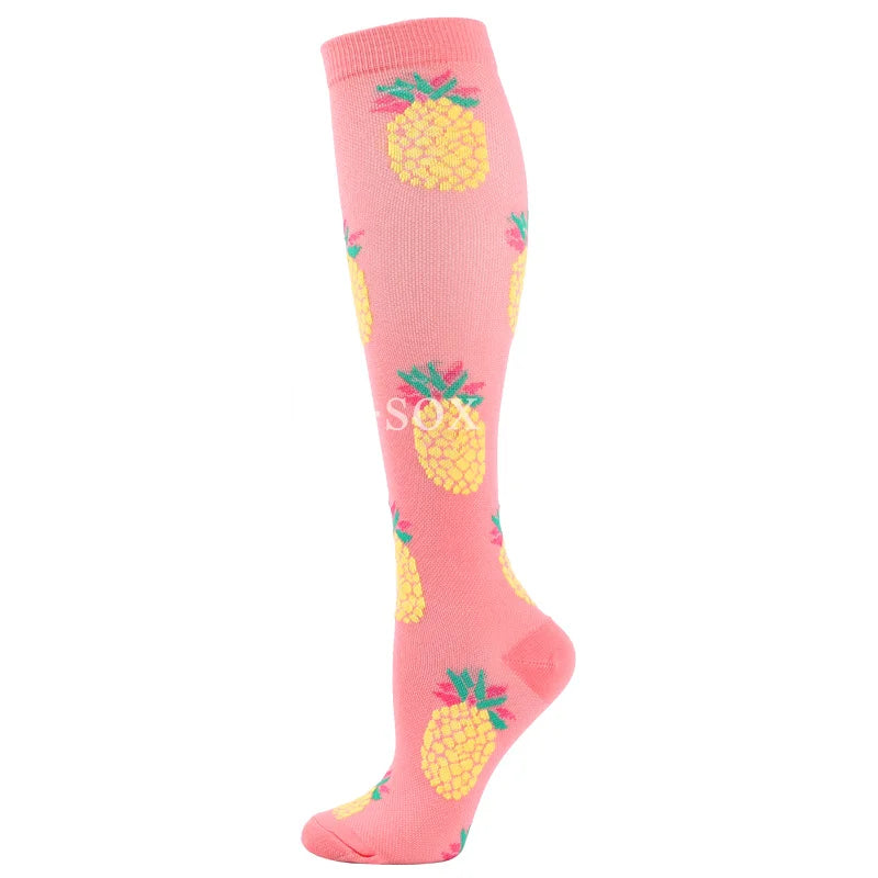 Sports Socks Running Compression Socks for Medical Varicose Veins Edema Diabetes Pregnancy Women Flight Travel Compression Socks