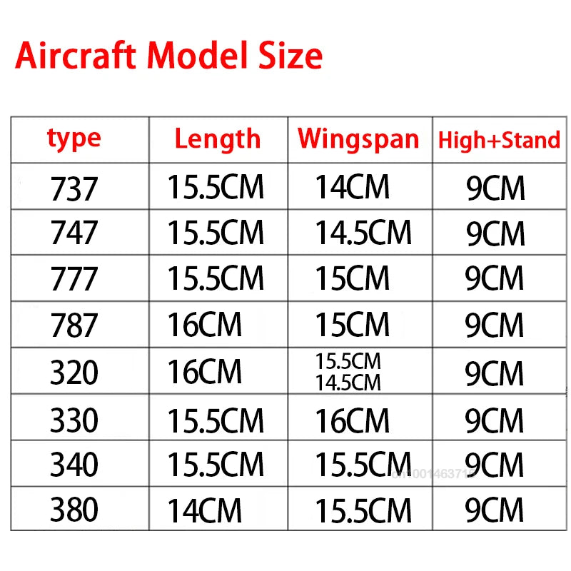 15CM Diecast Alloy Boeing 737 747 757 767 777 787 6Inch Airplane Model