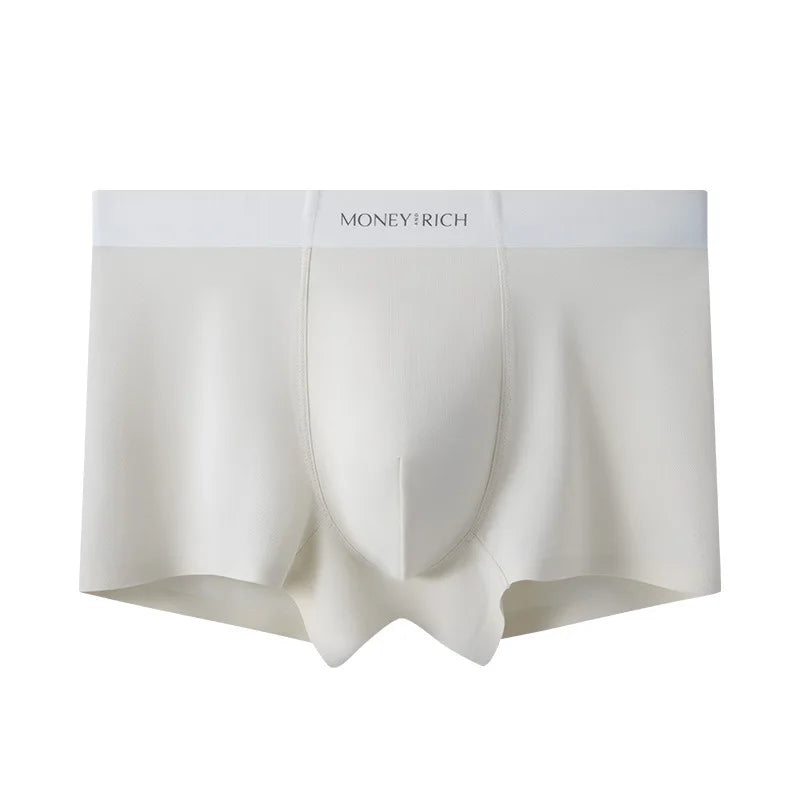 3PCS Men's Underwear 7A Bacteriostatic Cool Feeling Teenager Seamless Large Size Nude Comfortable Underwear Men