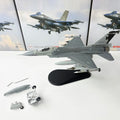 1/72 U.S. Air Force F-16C Fighter Model F16 Black Bat Squadron Diecast Finished Military Plane Model Collection Ornament