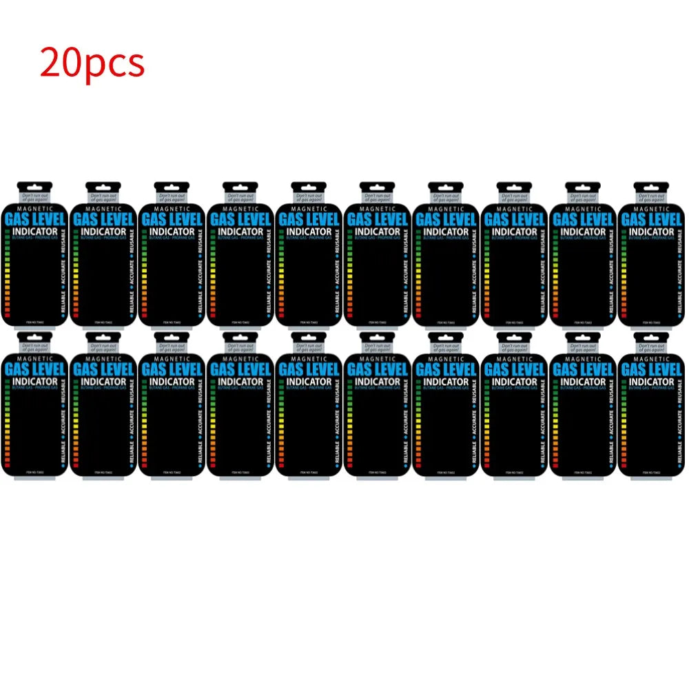 1-50pcs Practical Propane Butane LPG Fuel Gas Tank Level Indicator Magnetic Gauge Bottle Temperature Measuring Stick Test Card