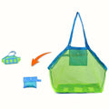 1Pc Multicolor Large Mesh Beach Bag, Sand-Away Portable Tote with Convenient Hanging Hole, Breathable Foldable Storage Bag