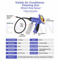Car AC Visual Cleaning Gun Endoscope Camera High Pressure Evaporator Cleaning Spray Gun Air Conditioner Air Duct Cleaning Tool