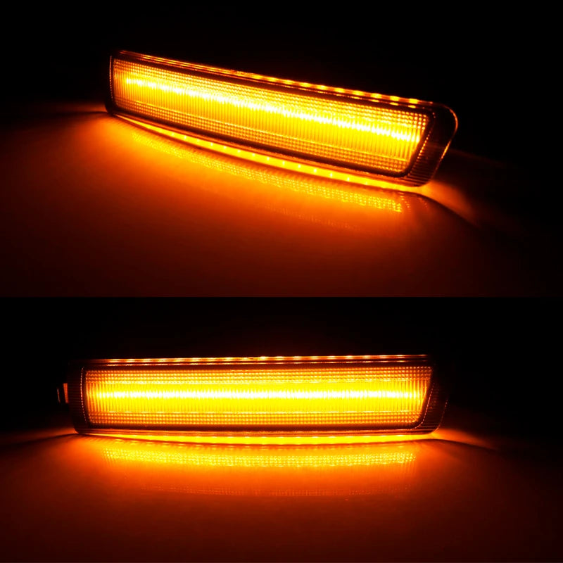For 1996-2002 BMW Z3 M Coupe Amber LED Front Bumper Side Marker Turn Signal Lights Driving /Parking Lights Fender Flare Lamp 12V