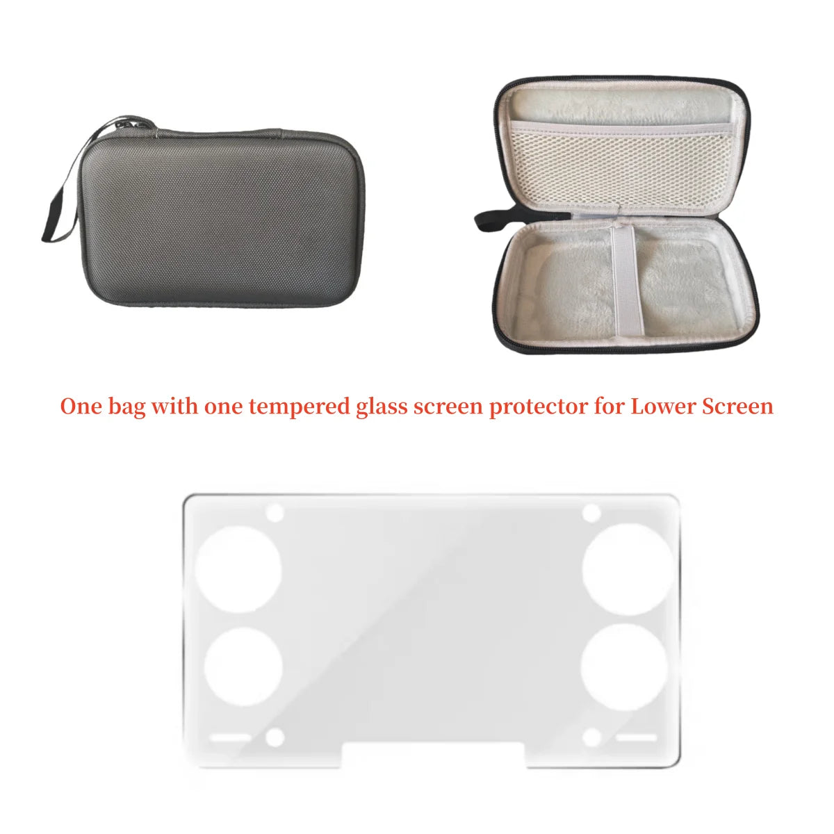 For AYN THOR Game Console Storage Bag Handheld Carrying Case Antifall Portable THOR Flip Protective Box Carry Bag