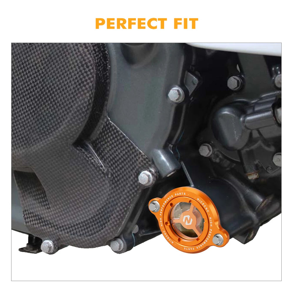 For KTM 390 Adventure 2020-2023 Oil Filter Cover Cap Duke 125 200 250 390 2016-2023 RC 125 200 390 2017-2023 250 Adventure 21-23